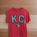 Kansas City Current t-shirt Size Small Womens  Major League Soccer Red Teal