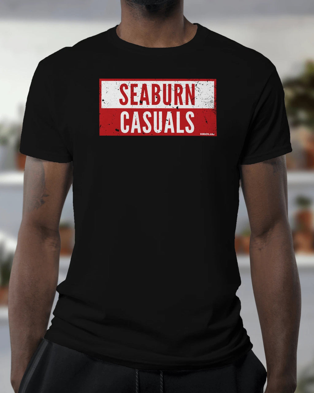 Seaburn Casuals T Shirt | Sunderland Hooligans Mackems Tyne Wear Black Cats