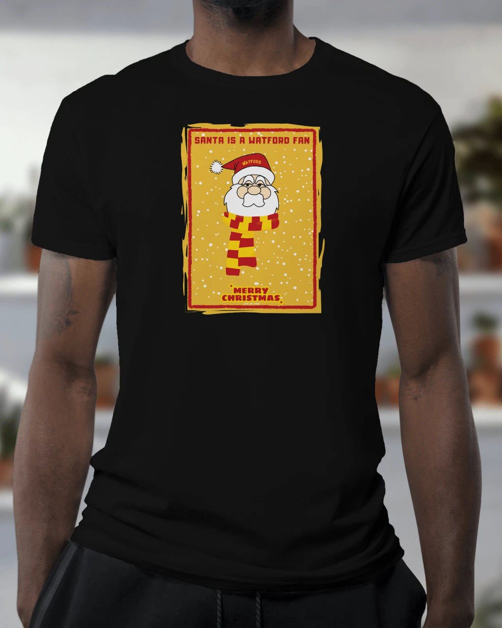 Watford T Shirt - Santa is a Watford Fan - Christmas - Xmas - Organic - Unisex