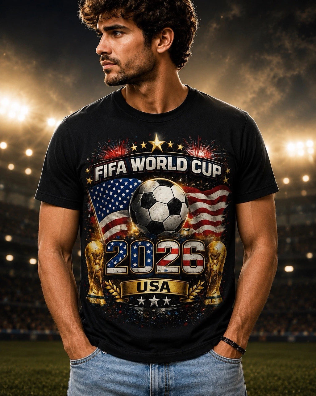 USA Football 2026 Shirt, Patriotic Football Fan Tee, USA Game Day Shirt Gift New