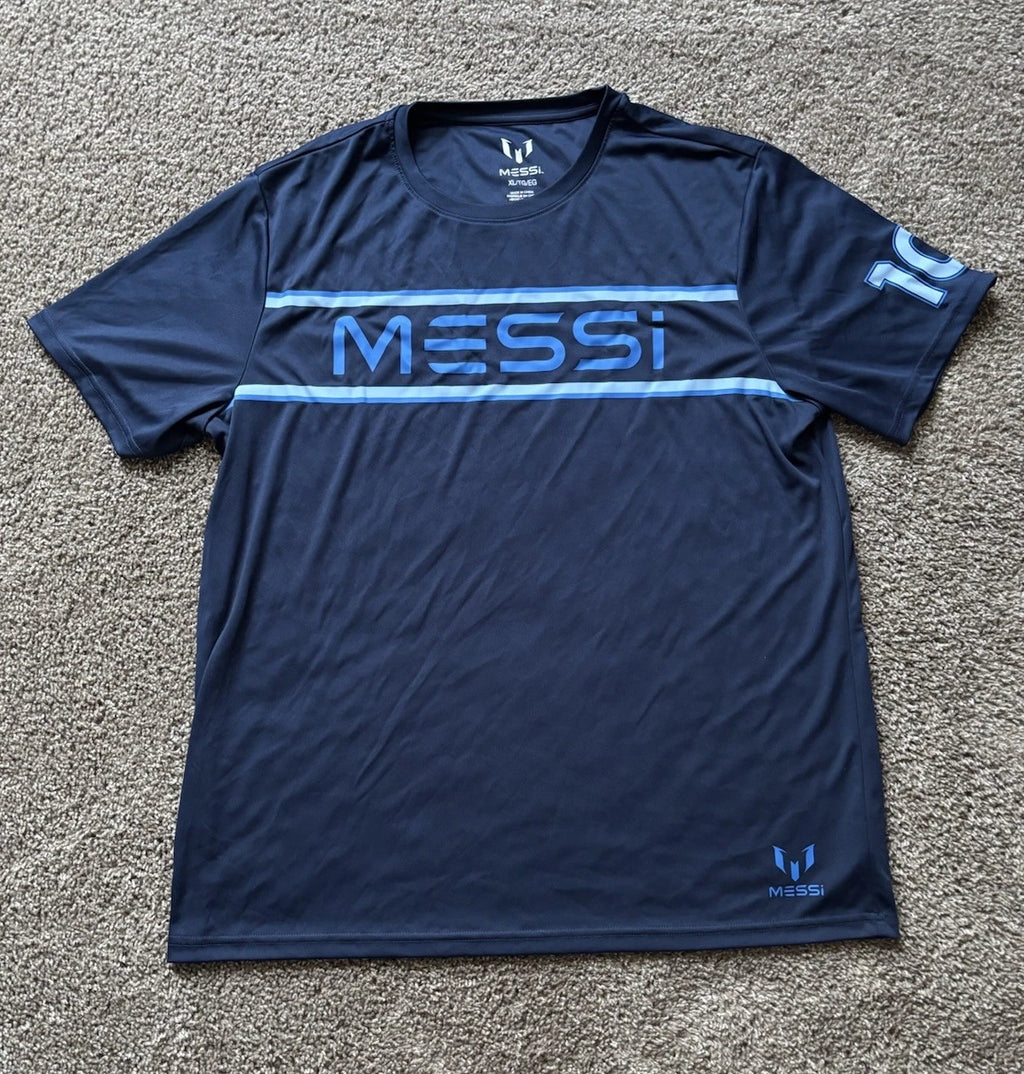 Mens XL T shirt Messi Brand Argentina Blue Soccer MLS Inter Miami Athletic
