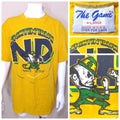 UNIVERSITY OF NOTRE DAME Vintage T Shirt XL FIGHTIN IRISH Vtg 90s Graphic Tee SS