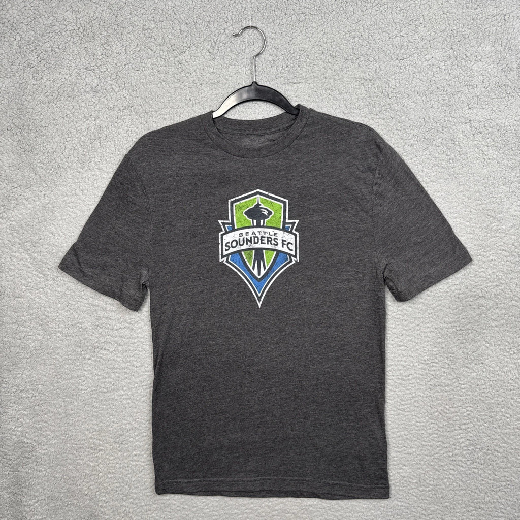 Seattle Sounders FC Men's Dark Gray Short Sleeve T-Shirt-Size Small-NWOT