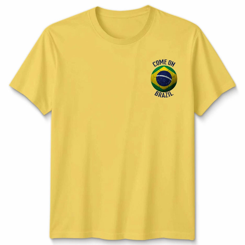 Come On Brazil Football Unisex Kids T-Shirt Country Pride Soccer Tee #WC