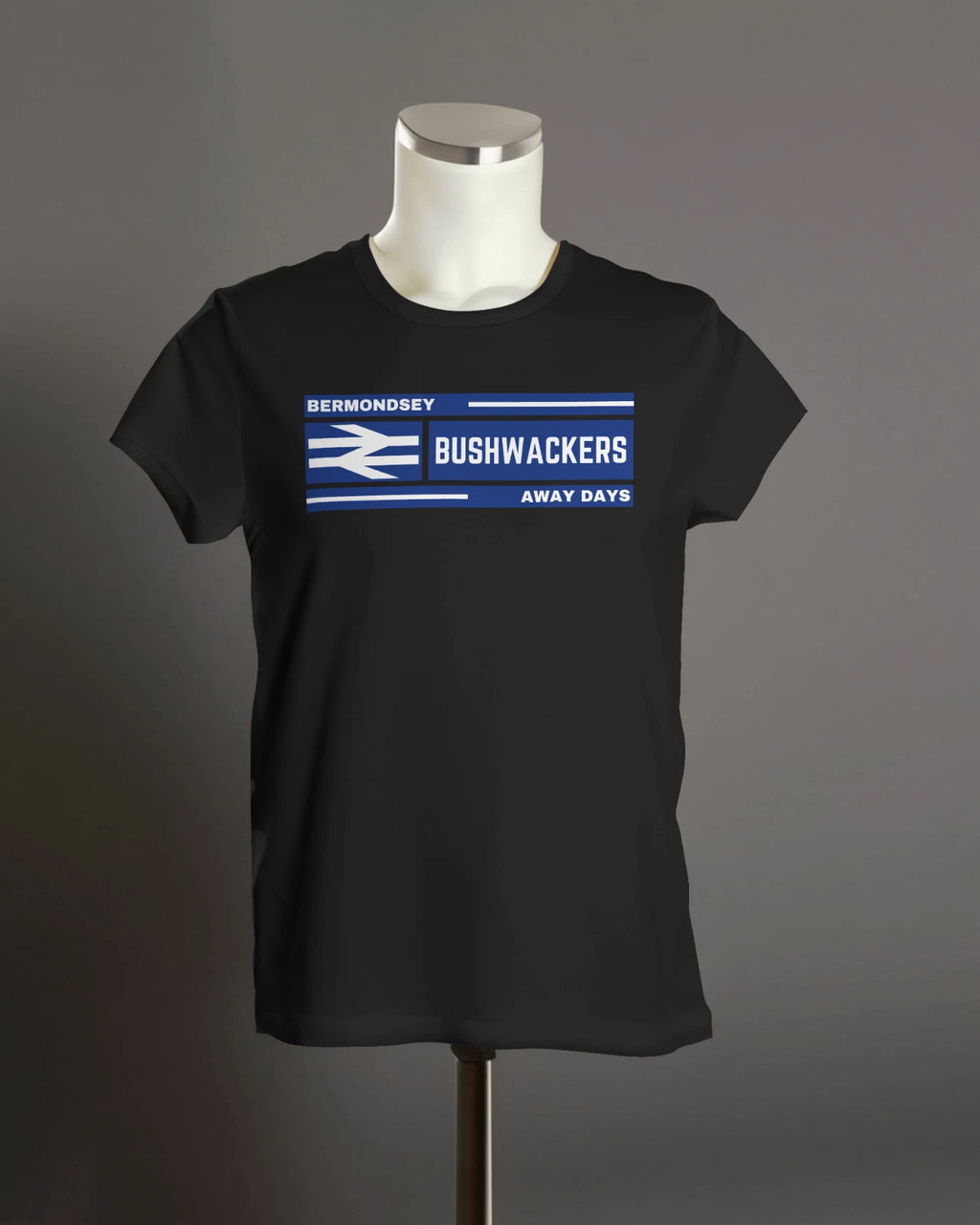BUSHWACKERS Away Days  T-Shirt | Bermondsey Lions The Den Millwall Isle of Dogs