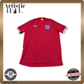 Umbro Men's Red England Football Jersey Size 44 EU Vintage Soccer Shirt