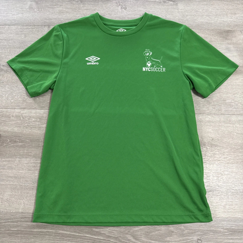 New York City Soccer Shirt Umbro Green Athletic Tee Men's Medium