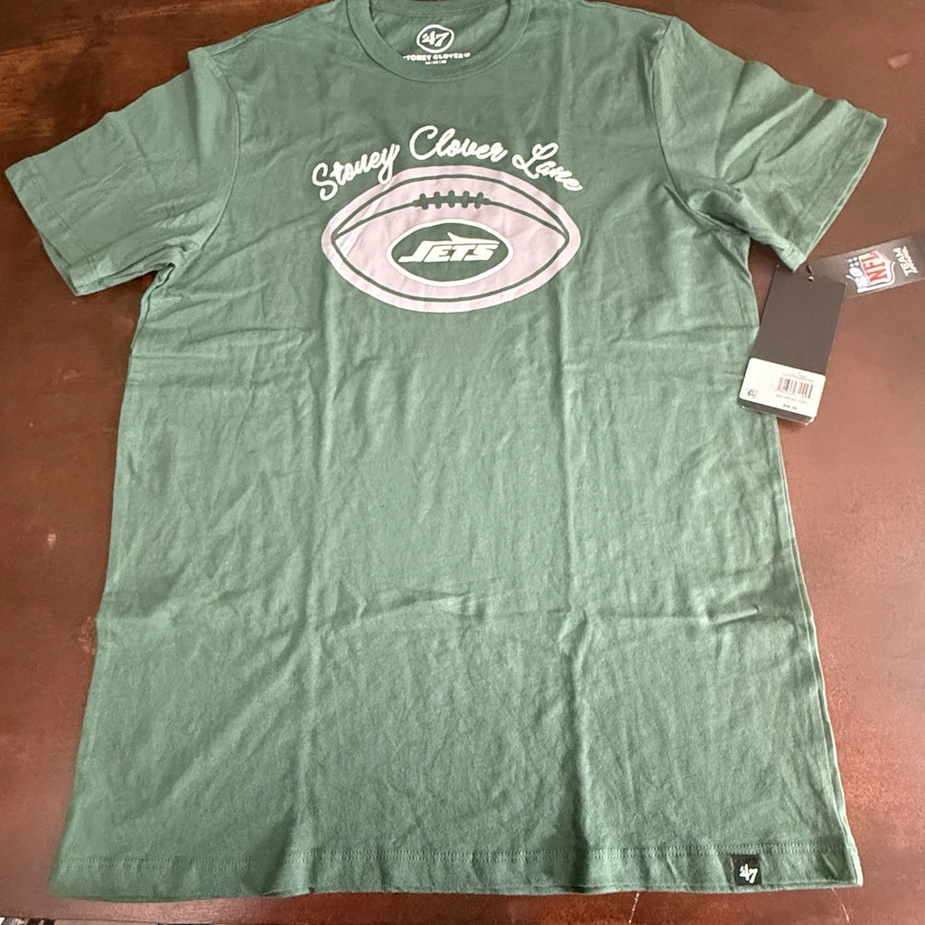 Stoney Clover Lane X '47 New York Jets Elm Green T shirt sportswear tee Medium