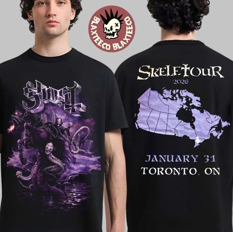 Ghost Band Skeletour 2026 Toronto Ontario On January 31 2026 T-Shirt