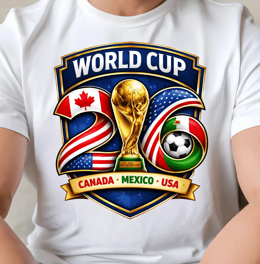 2026 World Cup Shirt USA Canada Mexico Soccer Lovers Graphic Gift Unisex T-shirt