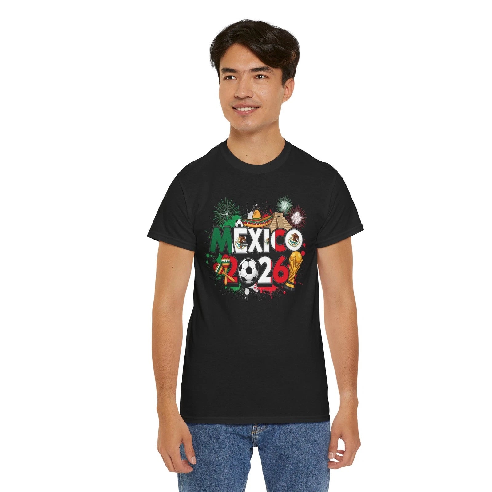 FIFA  World Cup 2026 Trophy Soccer T-Shirt MEXICO Fan