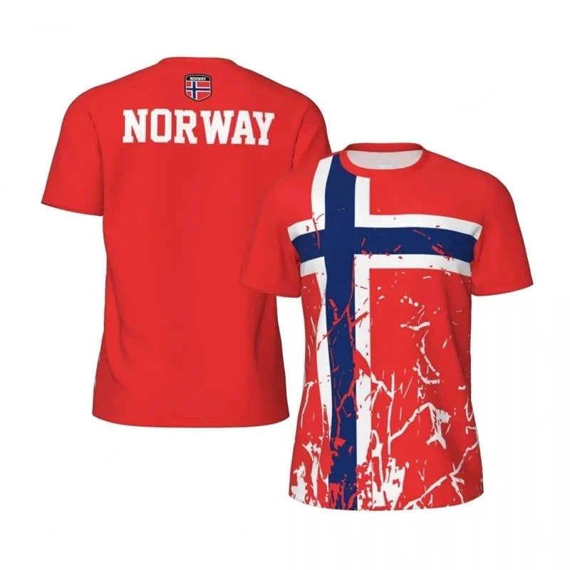 Norway T-Shirt Soccer Breathable Fooball Jersey World Cup 2026 Unisex