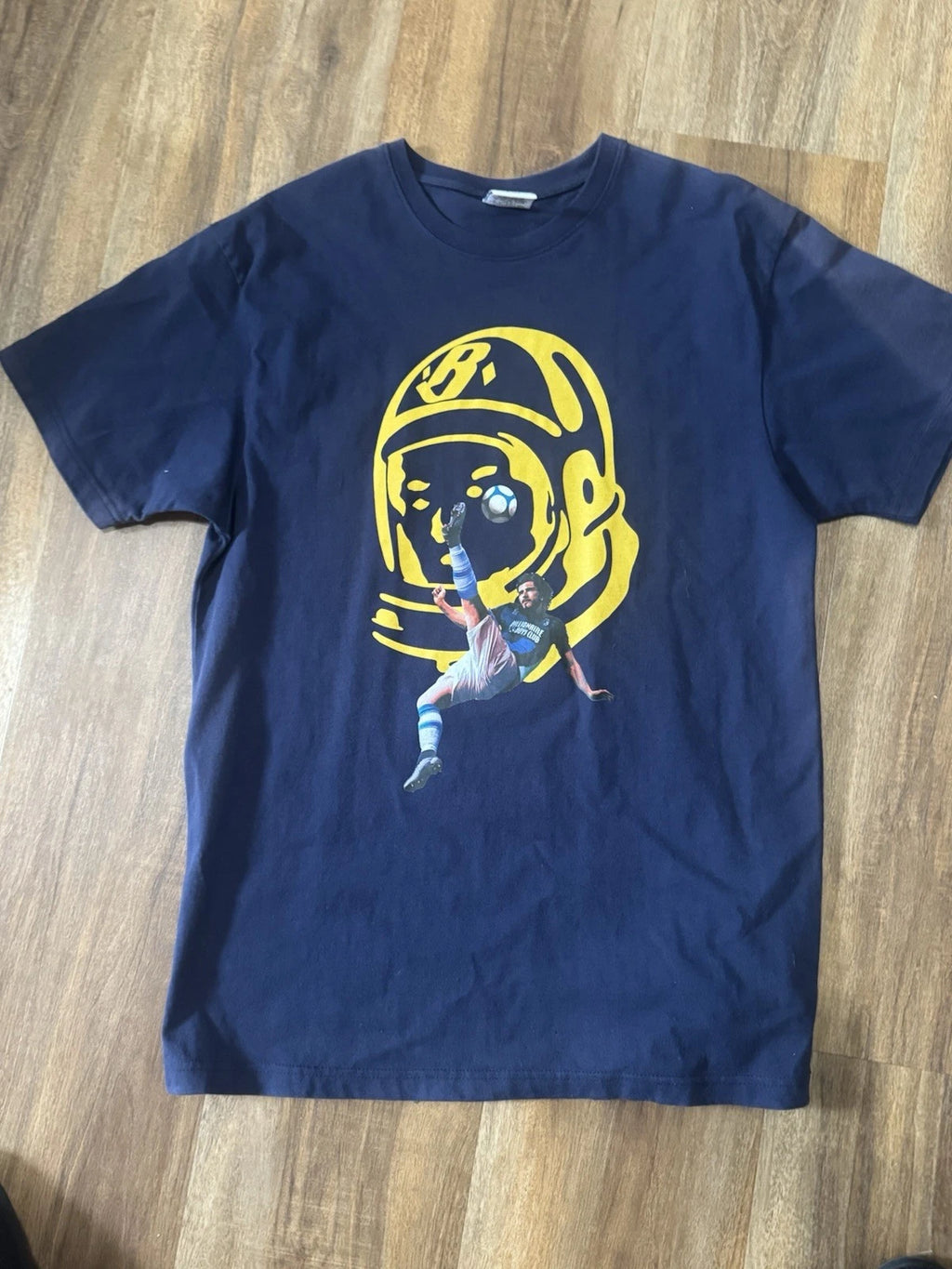 Billionaire Boys Club Astronaut Soccer T-Shirt XL Luxury Fashion Streetwear USA