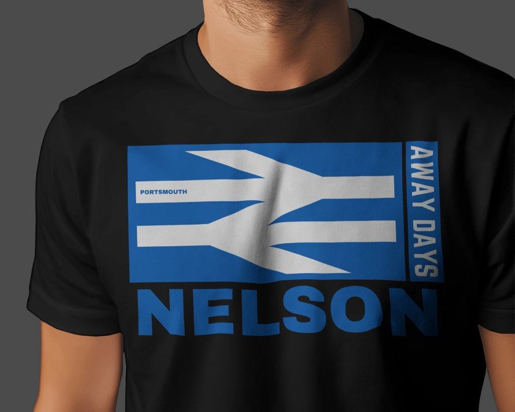 NELSON Away Days T-Shirt | Fratton Park Hampshire 6.57 Skull Patrol