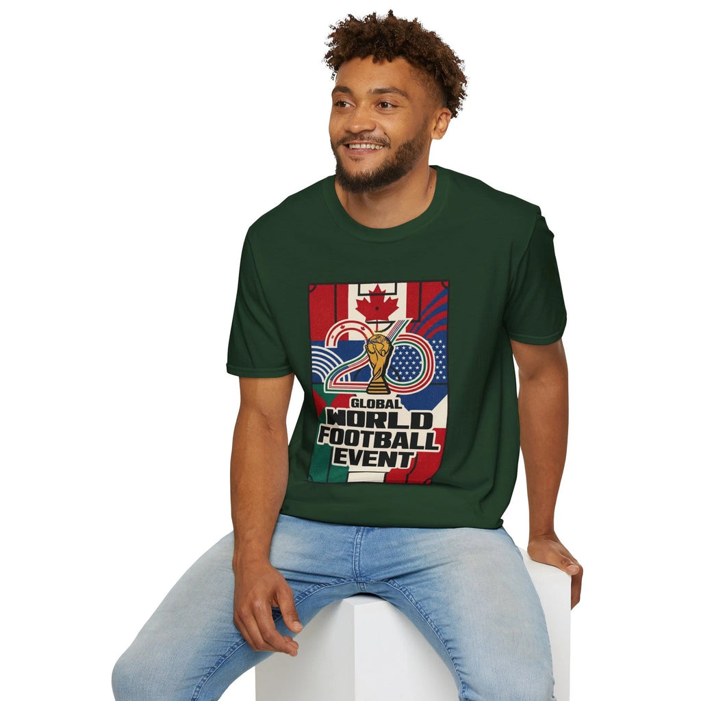 World Football Event 2026 T-Shirt | Soccer Trophy Canada USA Theme