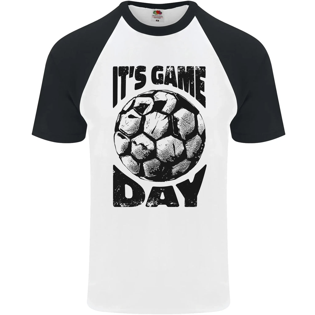 Football Its Game Day Soccer Mens S/S Baseball T-Shirt