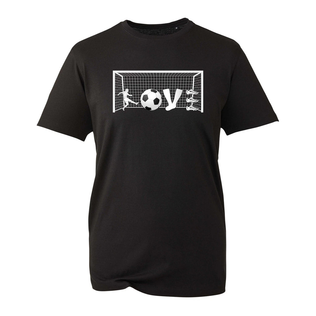 Love Football T-Shirt, Football Lover Player Shoe Novelty Gift Unisex Top