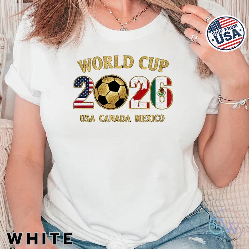 2026 World Cup Soccer Fan Shirt, Football Supporter  t-shirt