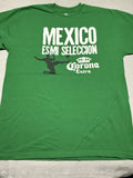 Mexico Soccer Corona Extra Graphic T Shirt Green Mens XL Futbol Tee Football