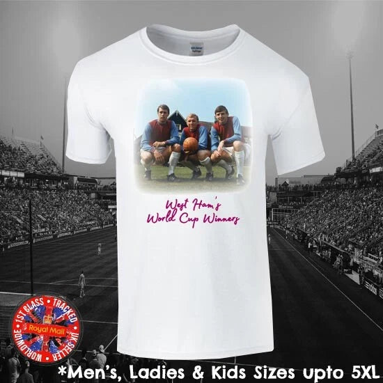England World Cup Winners Football Cult Heroes Fan T-shirt Memorabilia Gift