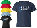 Scotland Football T-Shirt We'll Be Coming 2026 World Cup Unisex Kids Soccer Top
