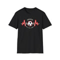 Soccer Heartbeat T-Shirt Soccer Fans, Sports Lovers, Gift for Athletes