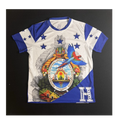 Honduras Soccer Jersey Shirt Men’s Large Blue White All Over Print Futbol
