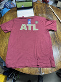 Atlanta United FC MLS TShirt Adult XL  Maroon Gold ATL Soccer Jersey Top New