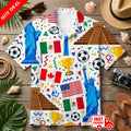 W.C 2026 Hawaiian Shirt, Soccer Tropical Shirt, Football Fan Aloha Shirt