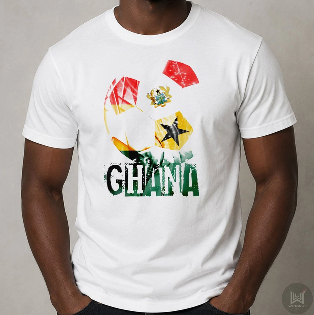Ghana t shirt flag football tee gift Africa soccer fan art design top all sizes