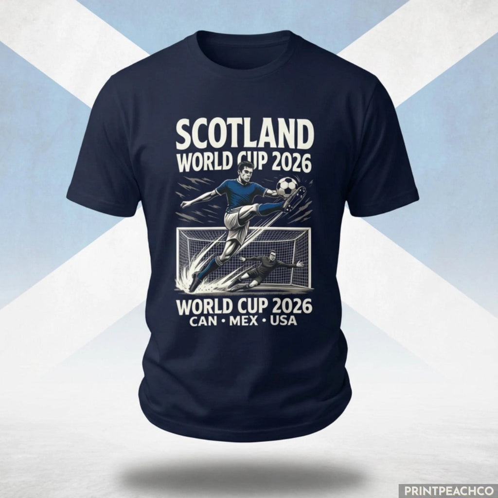 Scotland 2026 World Cup Overhead Kick Shirt Vintage Football Fan Tee Soccer Top