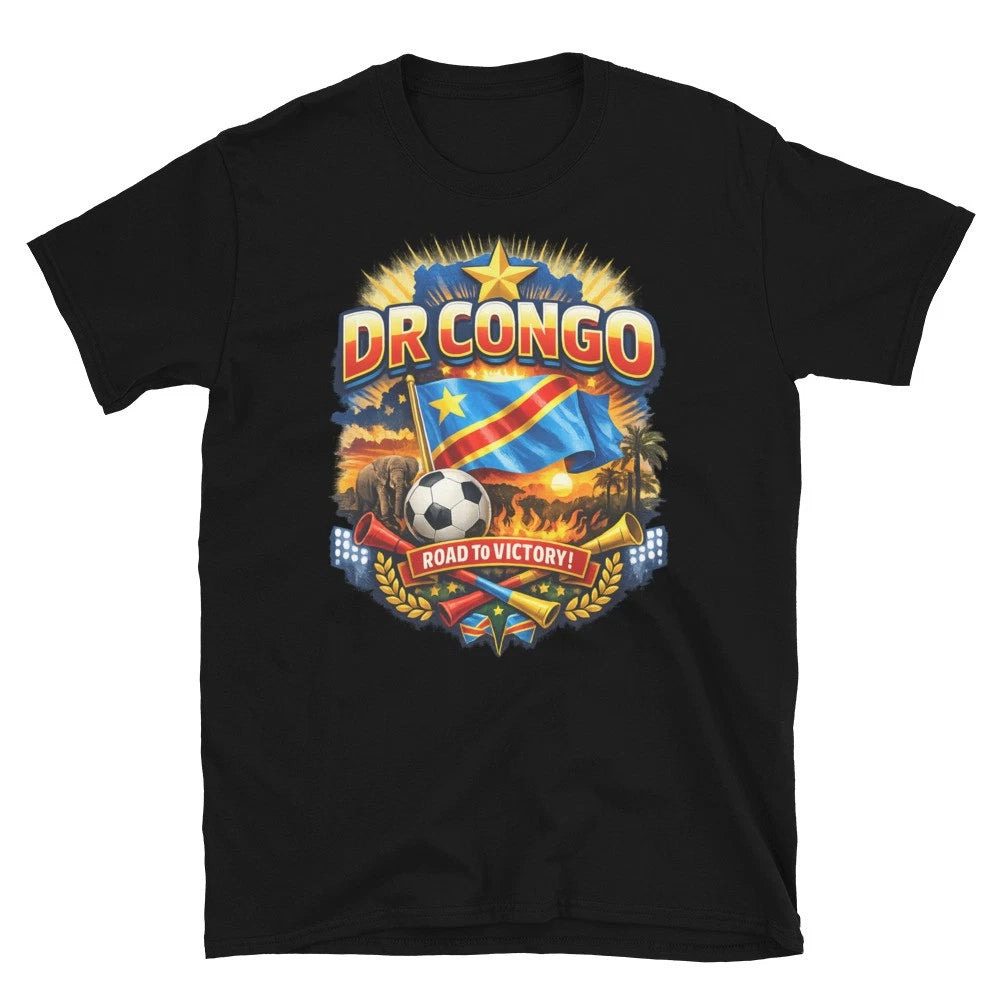 DR Congo World Cup Football Fan Road to Victory Unisex Soccer Supporter