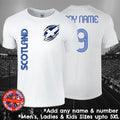 Scotland Football Fan T-shirt Personalised Mens Ladies Kids Euros World Cup