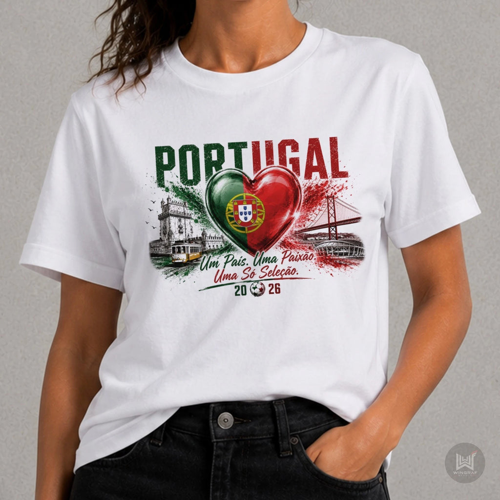 Portugal t shirt flag football 2026 camiseta tee gift heart fan top all sizes