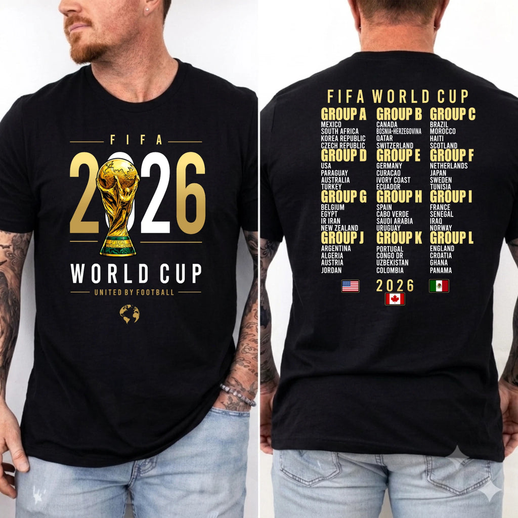 World Cup 2026 T-Shirt, Football Fan Gift Shirt, Family Matching Tee, Soccer Fan