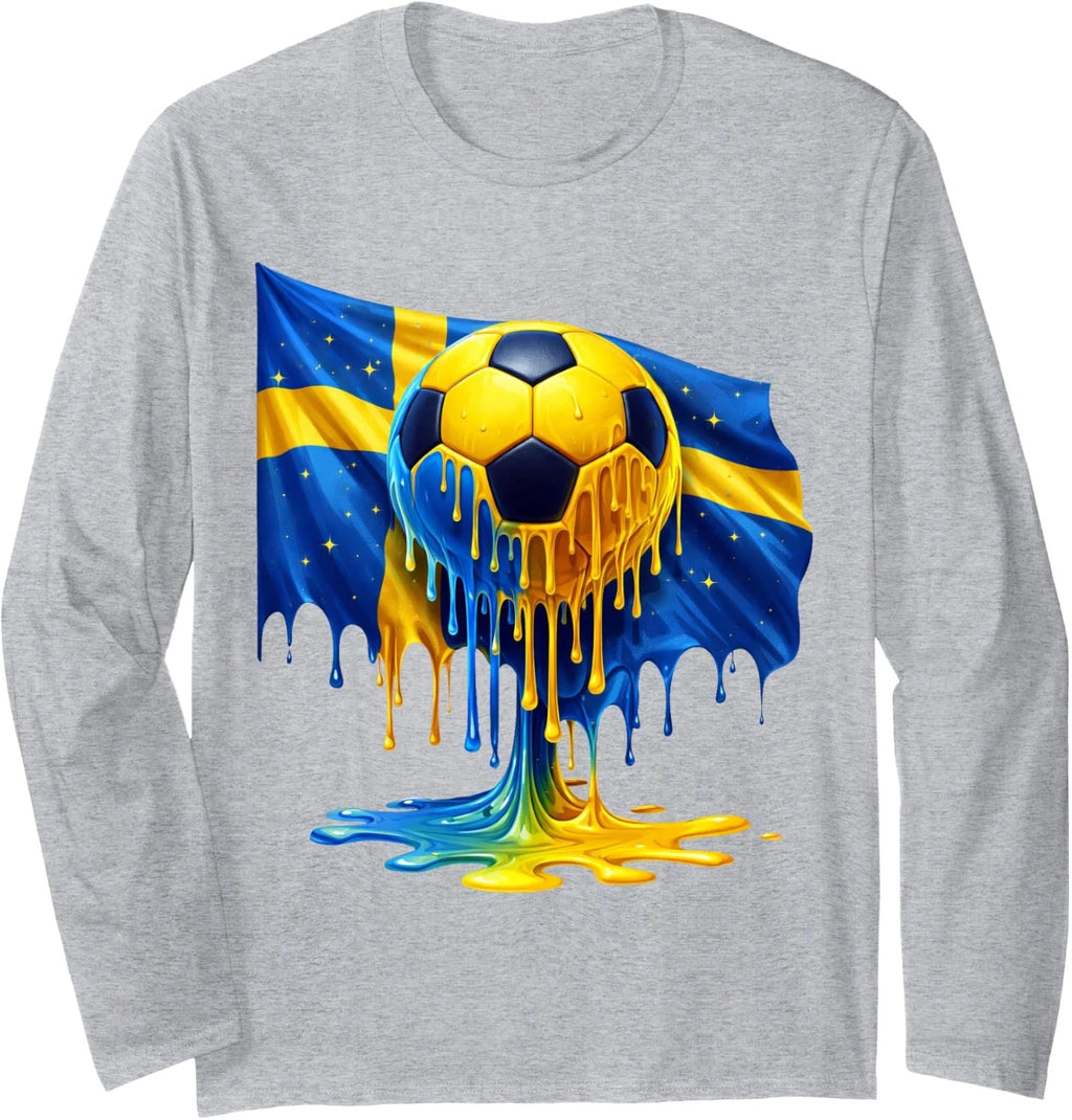 Soccer Sweden Long Sleeve T-Shirt