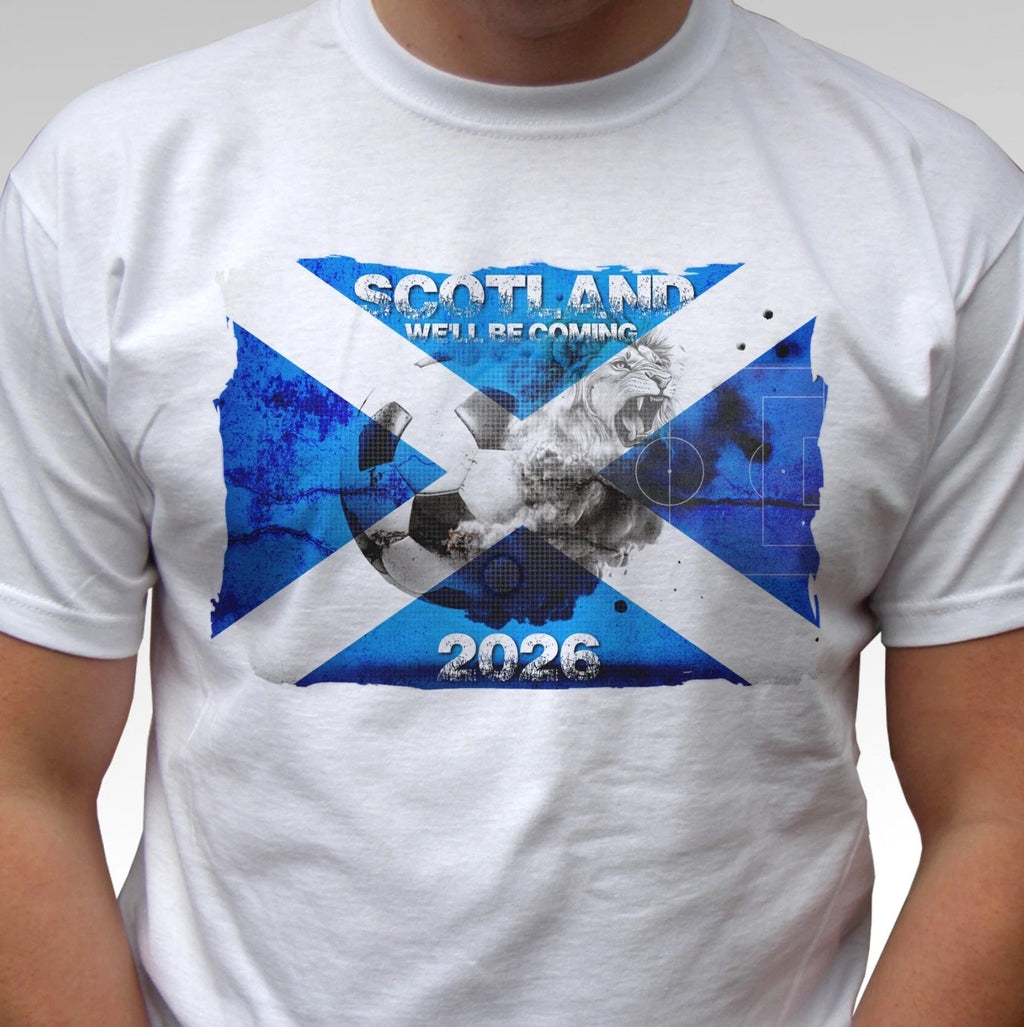 Scotland t shirt 2026 football fan pride flag Lion top soccer tee gift all sizes
