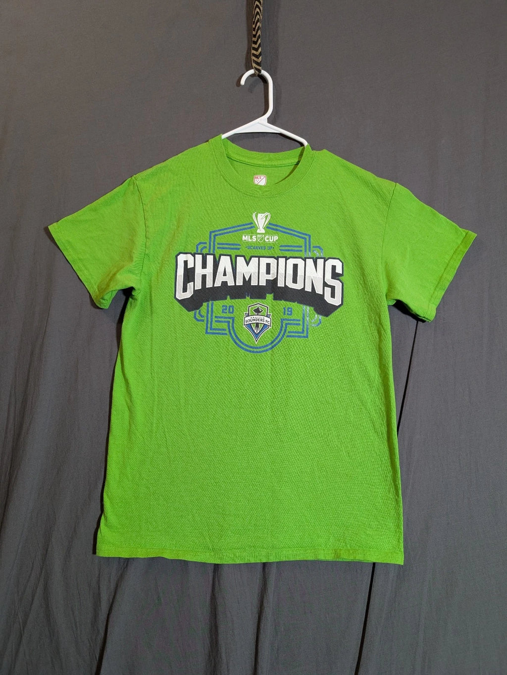 SEATTLE SOUNDERS 2019 MLS CUP CHAMPIONS T SHIRT Major League Soccer Fanatics M