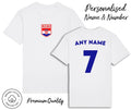 Croatia Flag T-Shirt Personalised Name & No Family Football World Cup 2026 Kit