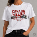 Canada t shirt football 2026 fan flag national soccer top art design tee gift