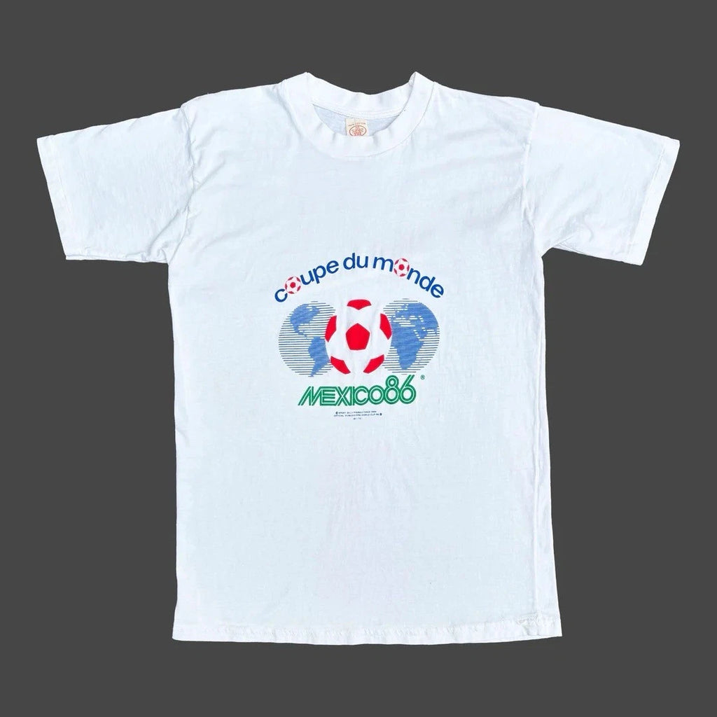 Mexico World Cup 1986 86 80s Vintage Soccer Football Graphic Rare T-Shirt