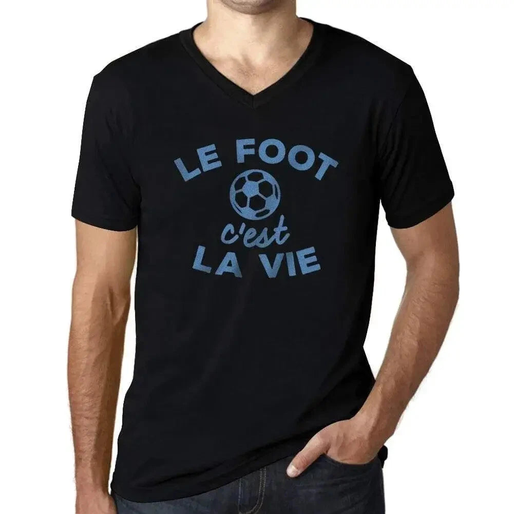 Men's Graphic T-Shirt V Neck Soccer is Life – Le Foot C'est La Vie