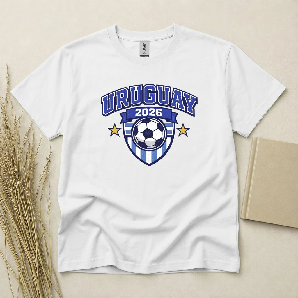 Uruguay 2026 Football Fan T Shirt Soccer Supporters Gildan Cotton Family Top