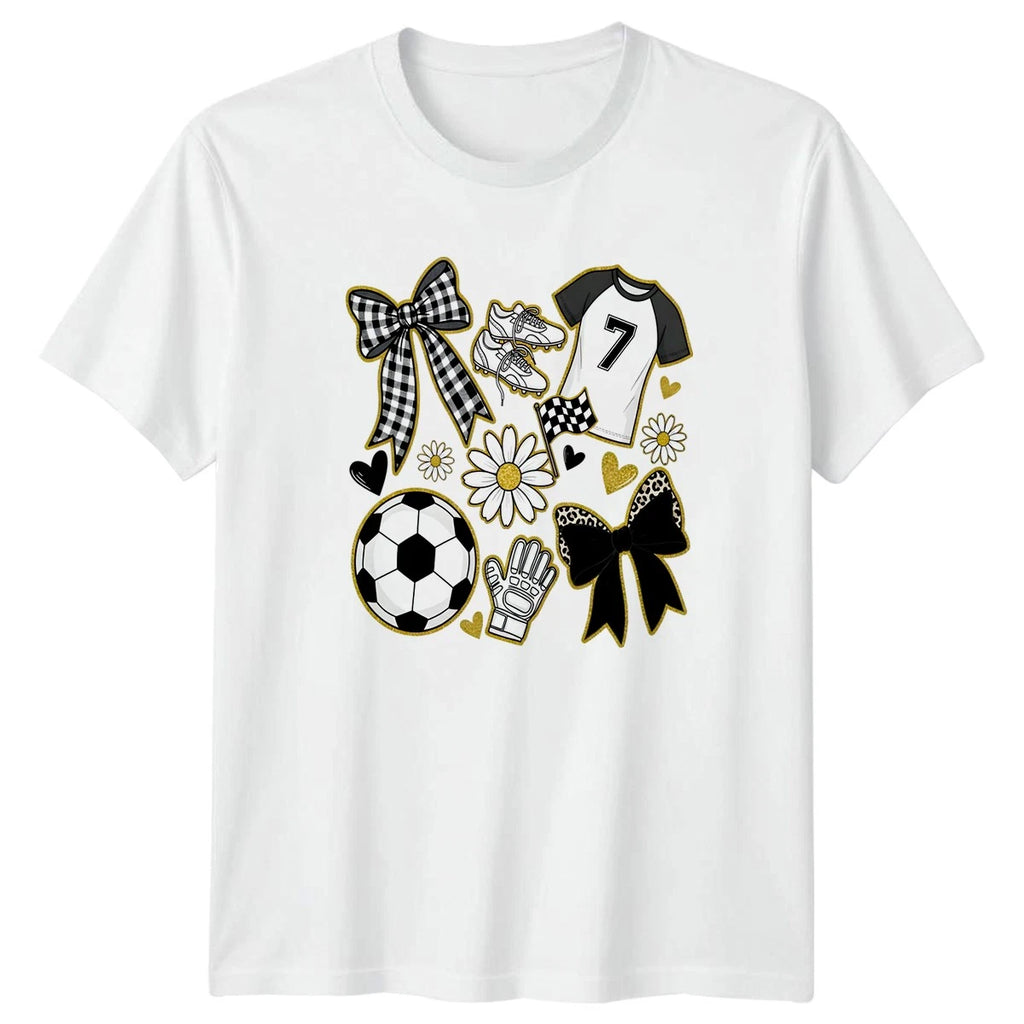 Soccer Mom Life Is Best Womens T-Shirt Girly Glitter Soccer Birthday Gift