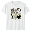Soccer Mom Life Is Best Womens T-Shirt Girly Glitter Soccer Birthday Gift