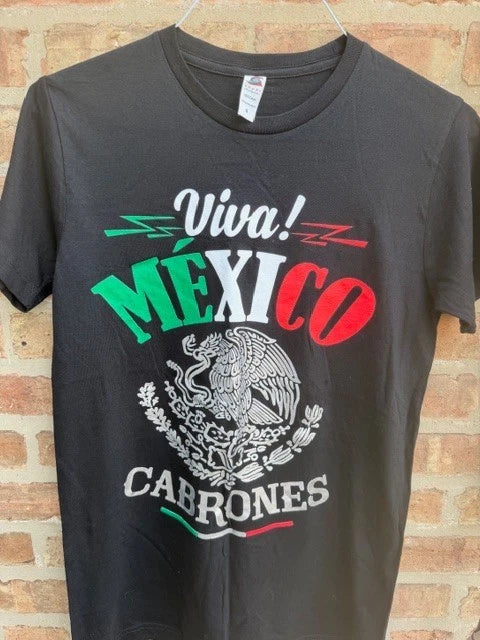 NWOT Viva Mexico Cabrones t-shirt unisex tops Small Mexican Soccer Fans