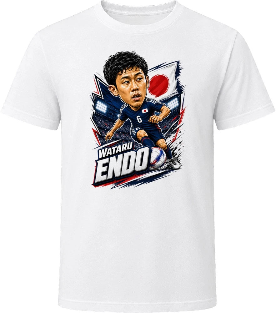 Wataru Endo, Japan Caricature Soccer 2026 T Shirt