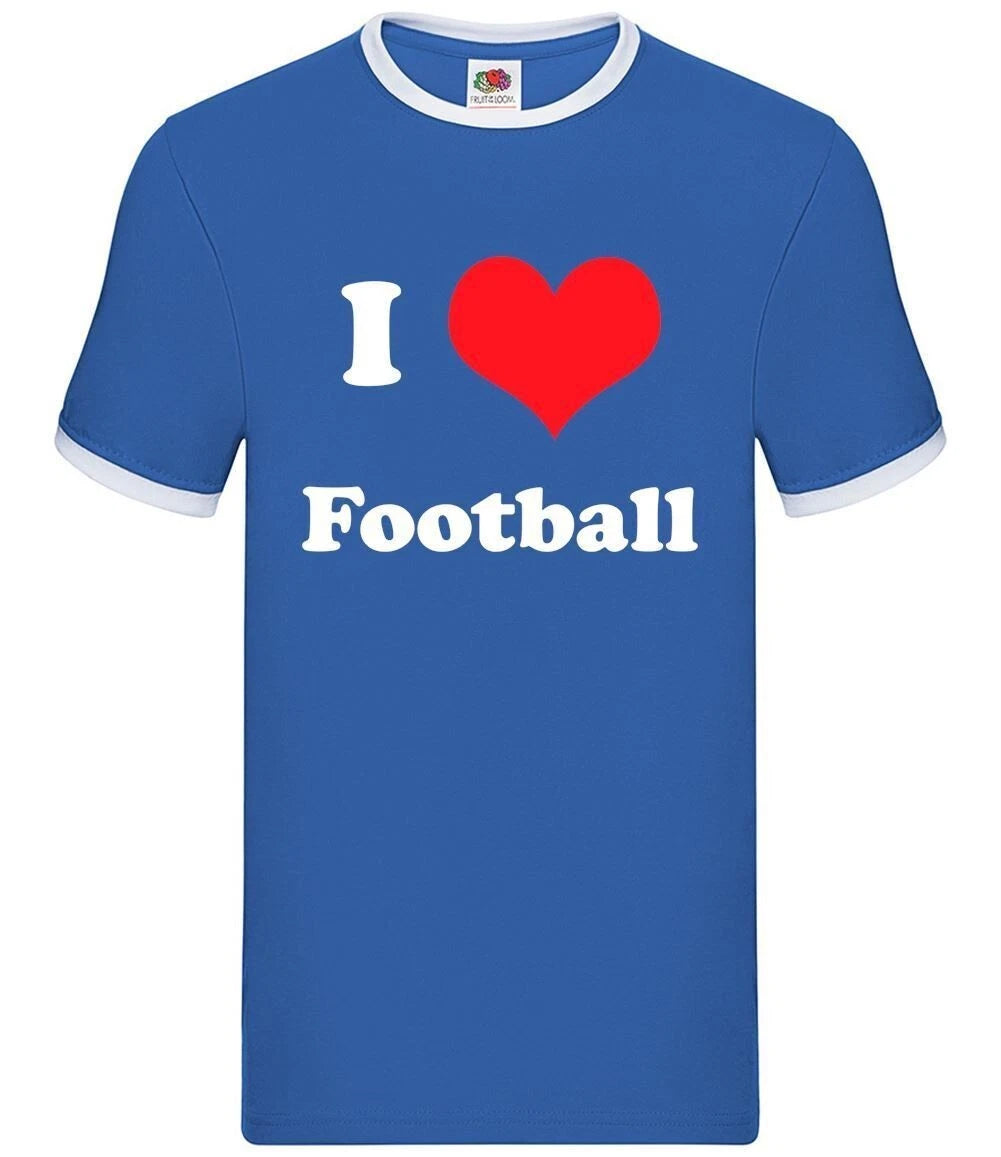 J'Aime Le Football - Ringer Pour Hommes - Soccer Footy Fan Sport Joueur Équipe