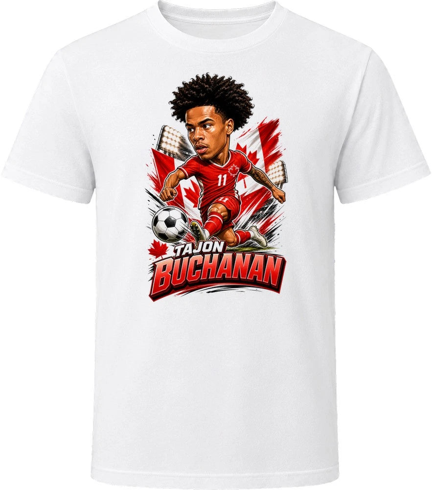 Tajon Buchanan, Canada Caricature Soccer 2026 T Shirt