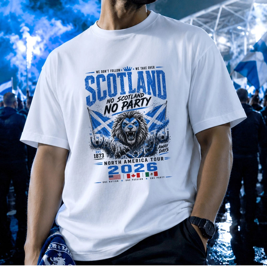 Scotland t shirt football fan flag Scottish Pride top soccer 2026 Lion tee gift